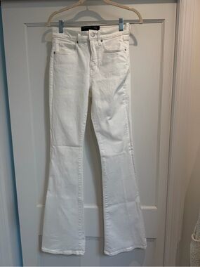 Veronica Beard White Flare Jeans